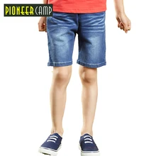 Pioneer Camp Kids/ г. летние дизайнерские светло-голубые однотонные Детские короткие штаны шорты для мальчиков элегантные джинсы джинсовые шорты для подростков