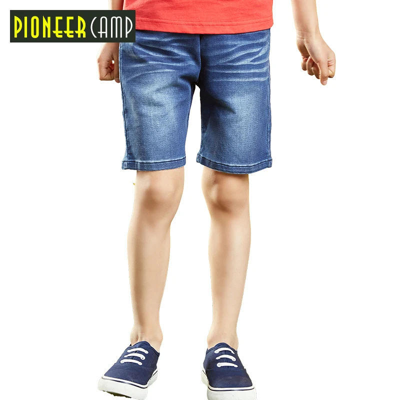 

Pioneer Camp Kids 2017 Summer Design Light Blue Soild Kids Short Pants Boys Shorts Elegant Jeans Denim Shorts For Teen