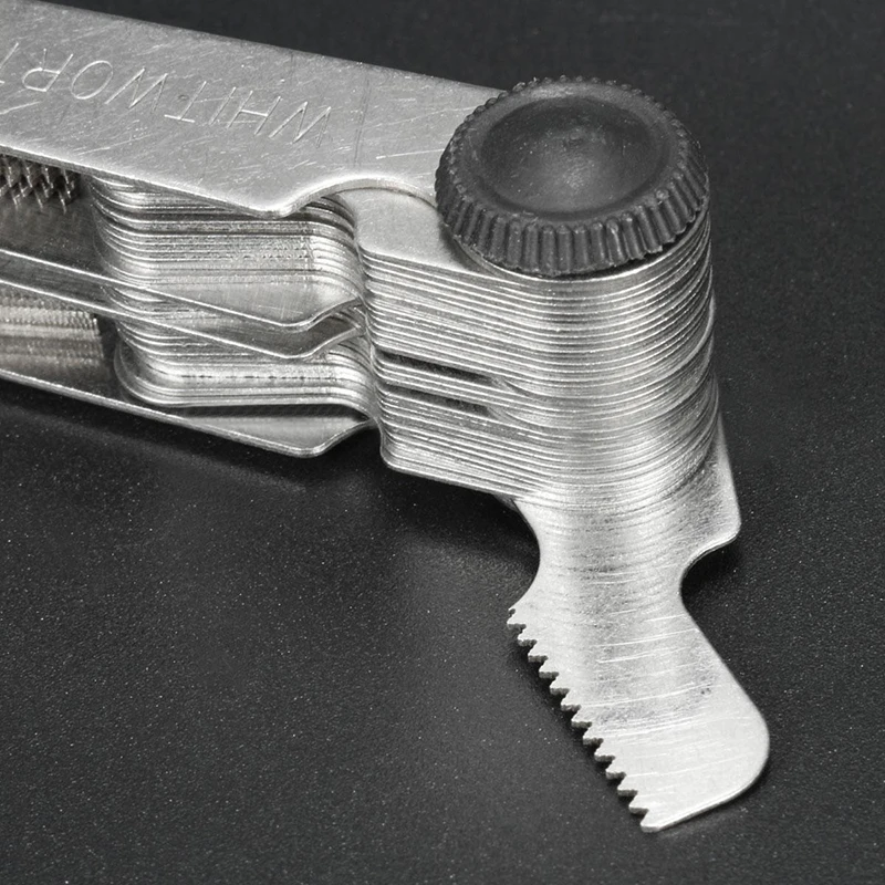 High Quality 58 Blades Thread Gauge Metric &Whitworth 55/60 Degree Thread Screw Pitch Gauge For Measuring Tool