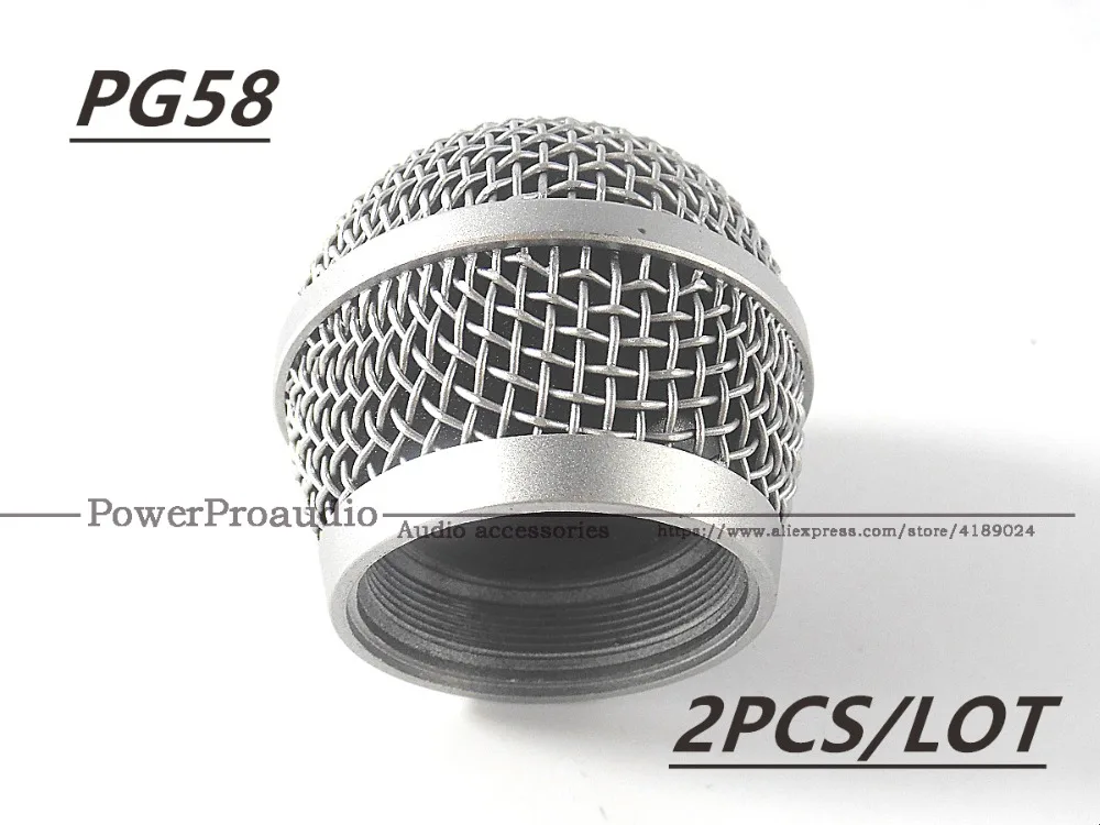 2 шт. новая Замена шариковая головка сетка микрофонная решетка для Shure PG58 PG 58 аксессуары