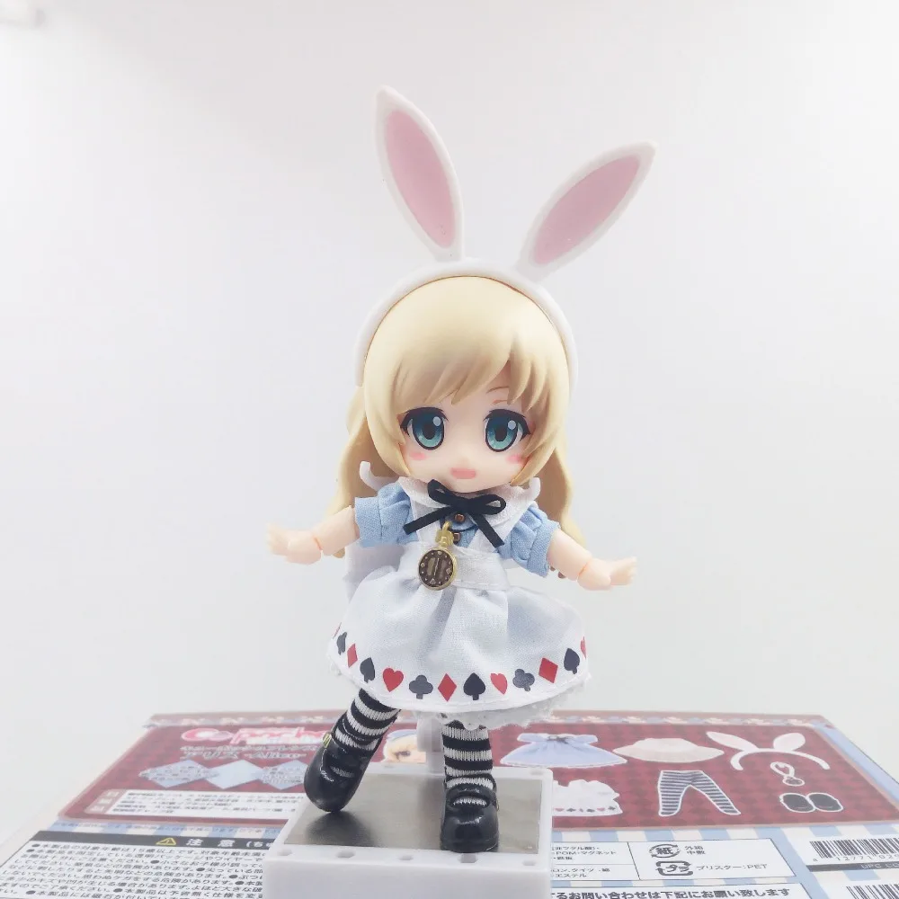 

Alice In Wonderland Rabbit Cosplay Simulation Cloth Cute Model Doll PVC 10cm for Kid Anime Action Figure Collection Toys 170538