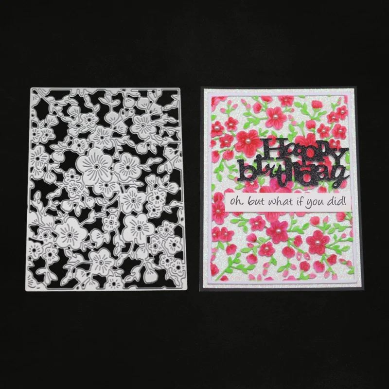 

Creative Carbon Steel Flowers Cutting Dies for DIY Scrapbooking Crafts Card Happy Birthday Decorative Cutting Dies 2019 New