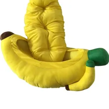 Кровать для домашних собак, большой размер, банановый стиль, зимний теплый домик для собак, гнездо для домашних животных, яркие цвета, кровать для собак, маленькая собака, щенок, кошка, коврик, подушка