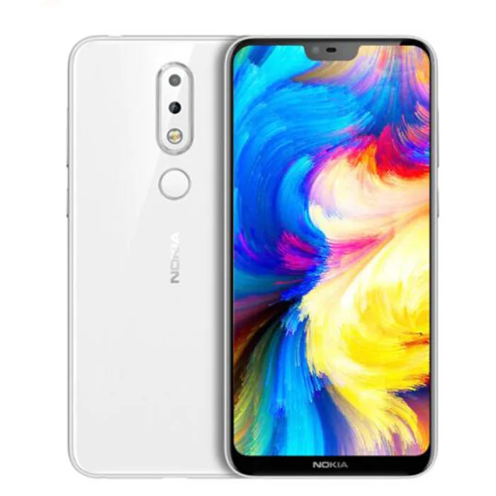 Смартфон Nokia X6 2018 Android one 3060 мАч 5 8 МП 3 камеры две sim карты LTE отпечаток пальца дюймов