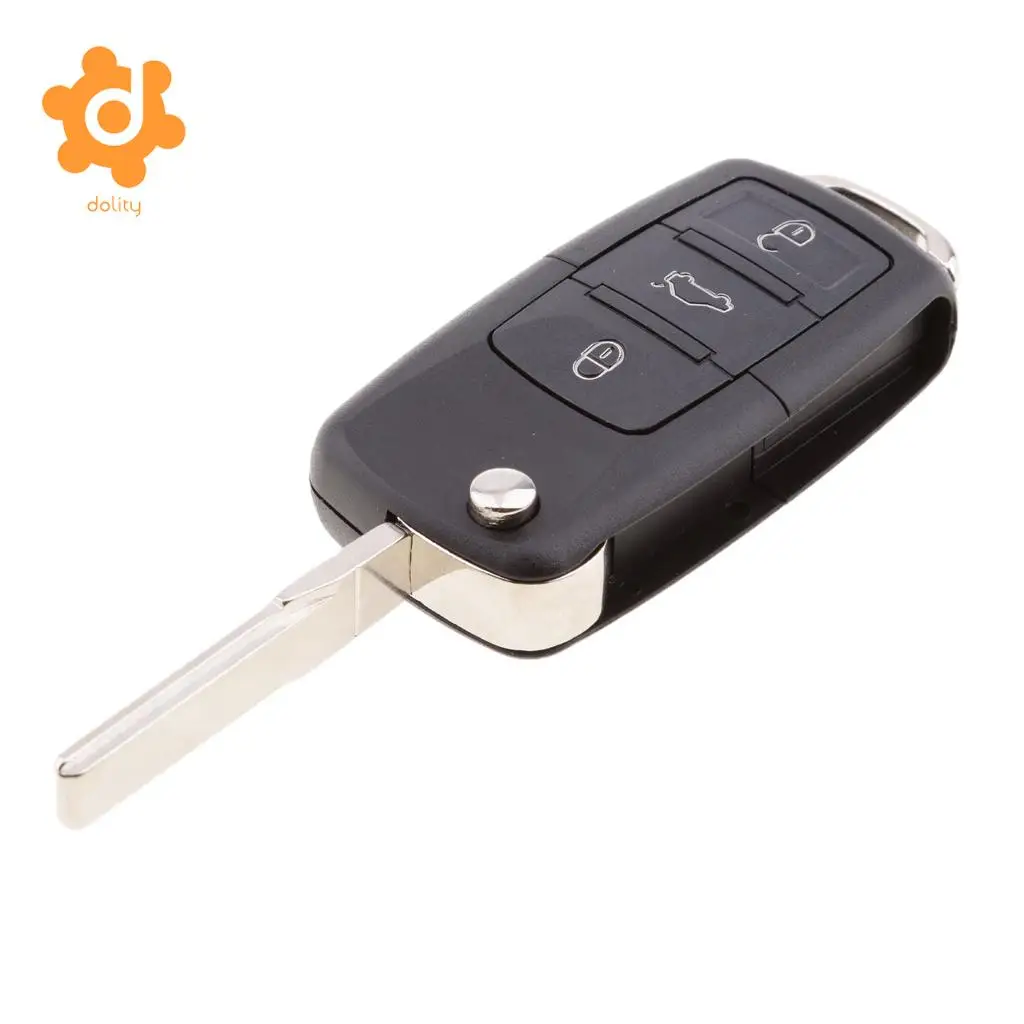 4 Button Car Remote Folding Key Replacement for VW Bora Passat Golf Jetta