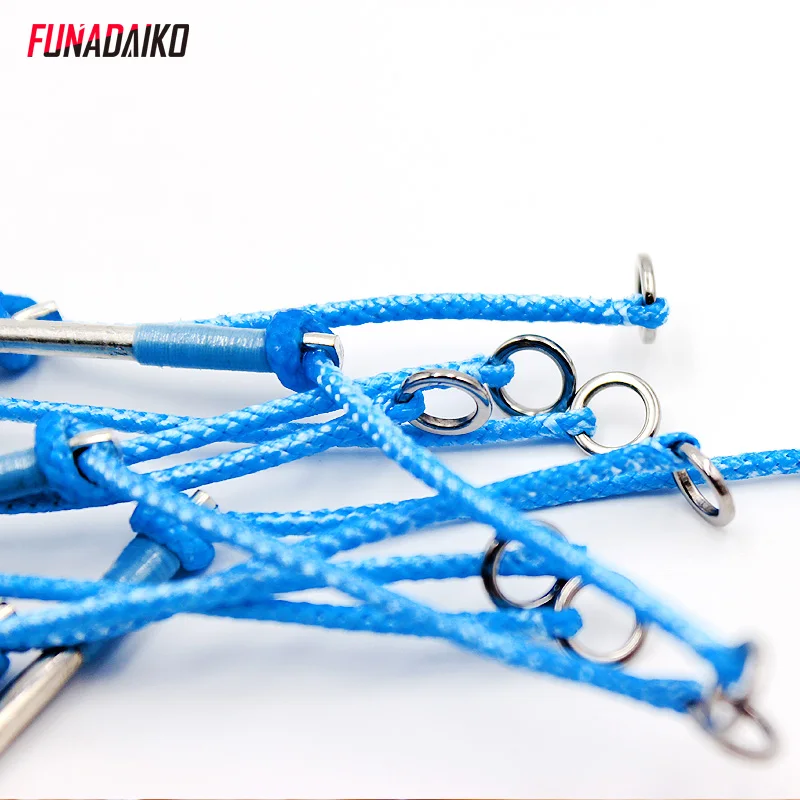 FUNADAIKO Stainless steel fishing Solid Ring O Rings flat fishing swivel knot lure double loop quick change fishing split rings