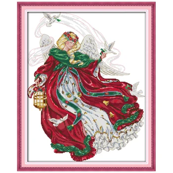 

Flying Pigeon Angel Counted Cross Stitch 11CT 14CT Cross Stitch Sets Wholesale Cross-stitch Kits Embroidery Needlework