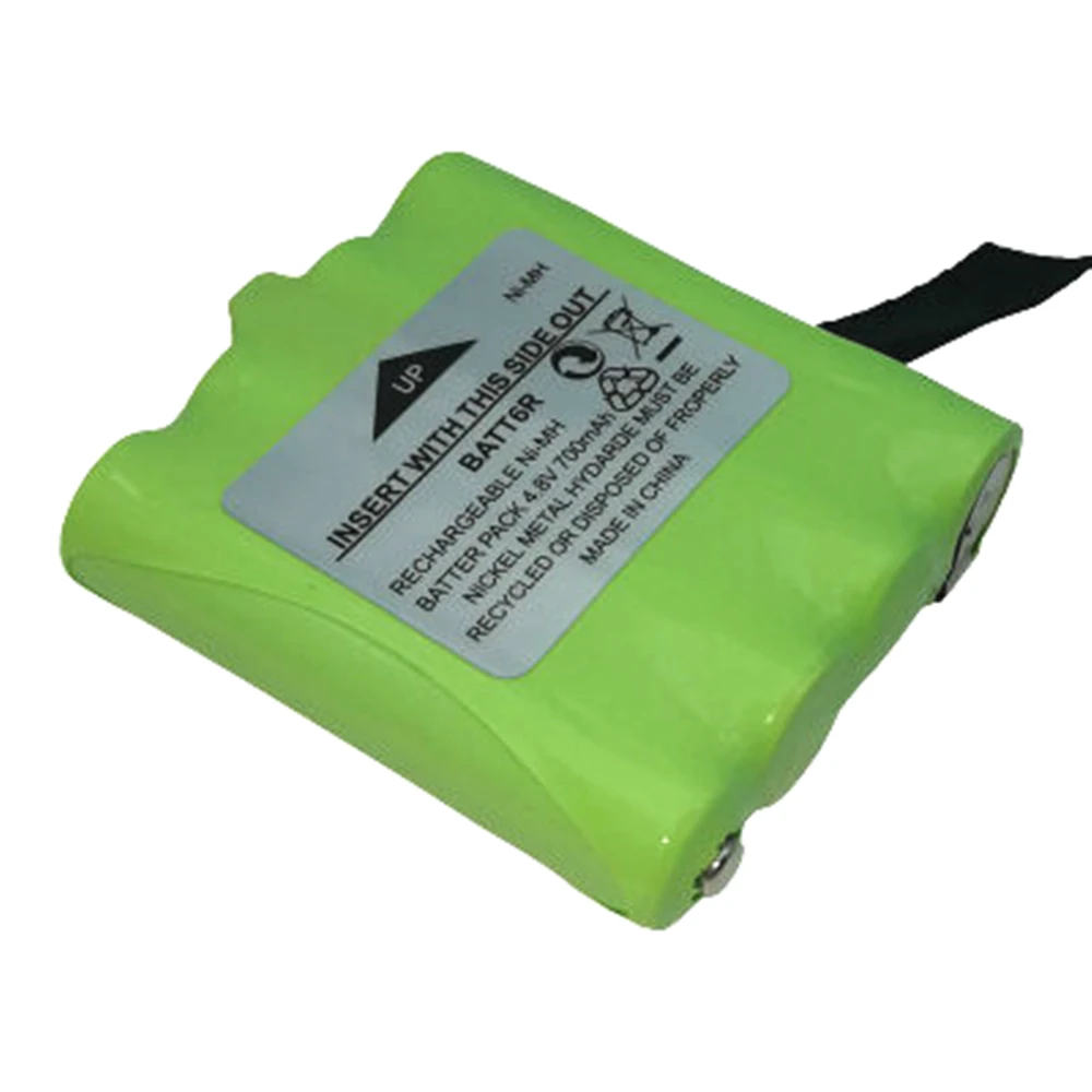 10 шт 4,8 V 700MAH Ni-MH перезаряжаемая 2 способ радио батарея для Midland BATT6R BATT-6R