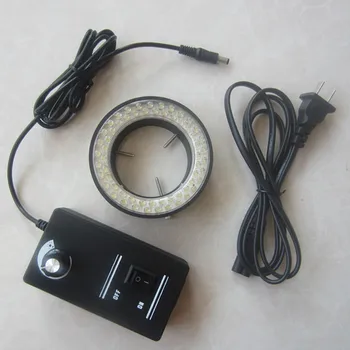 

Hot! White Light Illuminated Adjustable Microscope Ring Lamp with 60pcs LED Lamps and Adapter 220V or 110V