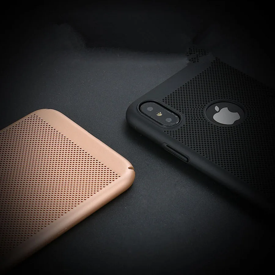 Heat dissipation phone Case For iPhone X 6 6s plus Cases 5 5S SE Full