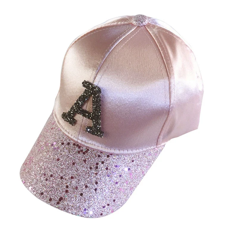Новинка, женская кепка с сеткой в стиле хип-хоп, женские шапки с вышивкой и блестками, шапка для гольфа