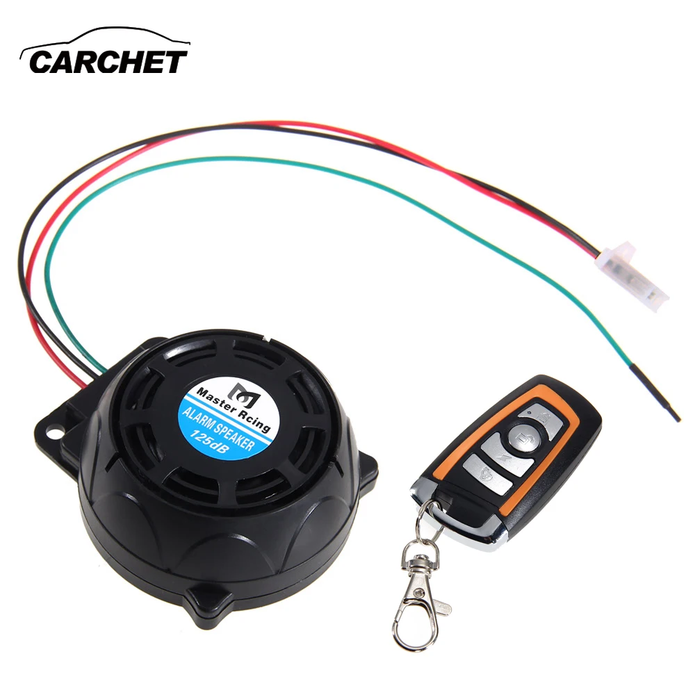 

CARCHET 12V Motorcycle Anti-theft Security Alarm System Burglar Alarm Remote Control Security Engine 125db Theft Protection