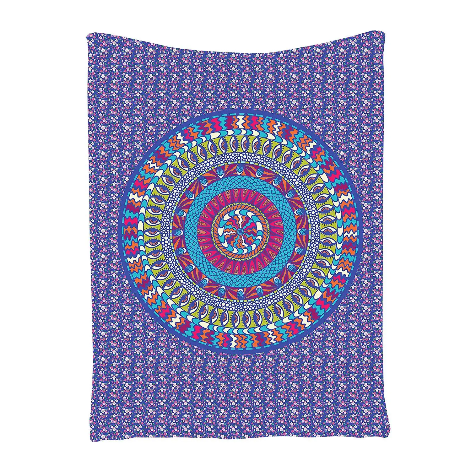 

Hippie Tapestry Indian Purple Mandala Design Psychedelic Tapestry Fabric Art Wall Hanging for Living Room Bedroom Dorm Decor