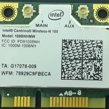 Wi-Fi карта для intel mediino wireless-N100 100BNHMW 150 Мбит/с 802.11b/g/n Половина мини PCI-e WLAN Беспроводная карта