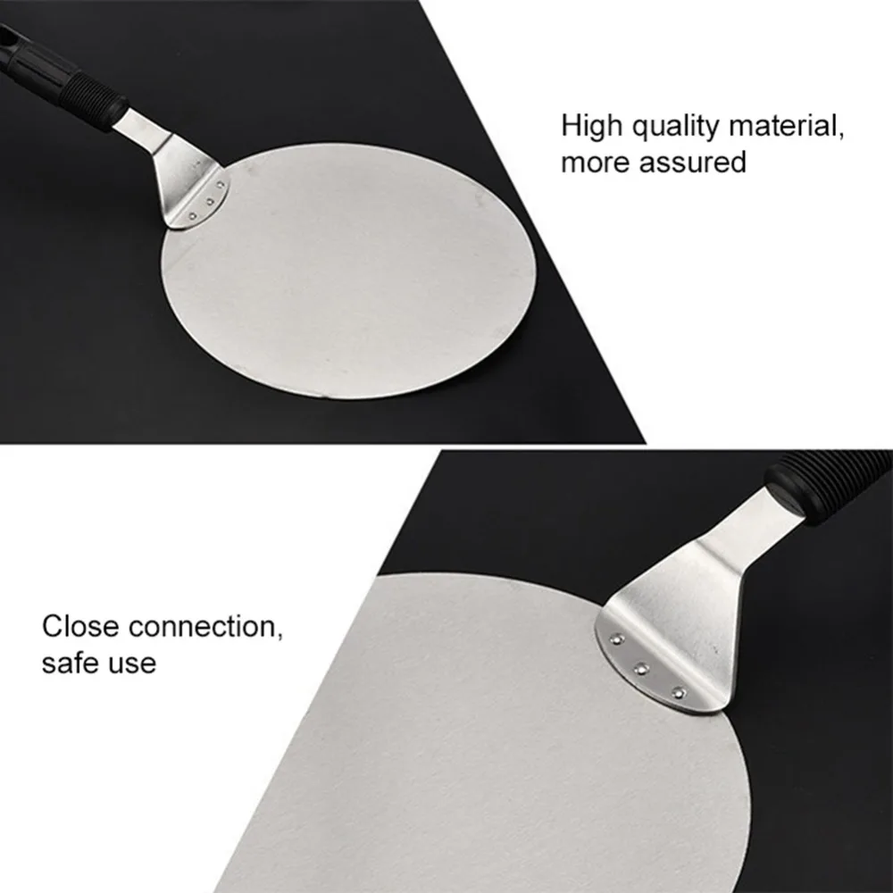 kitchen Tools Stainless Steel Pizza Peel Shovel with Wooden Handle Cake Shovel Baking Tools Cheese Pizza Shovels Keukenhulpjes (5)
