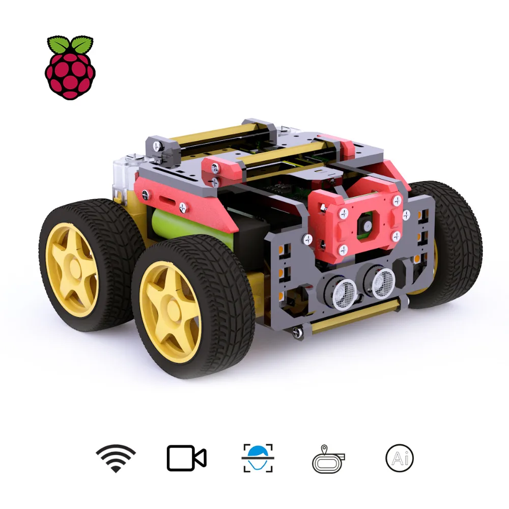 Adeept AWR 4WD WiFi умный робот автомобильный комплект для Raspberry Pi 3 Model B+/B/2B, DIY робот комплект для детей и взрослых, OpenCV целевой трек