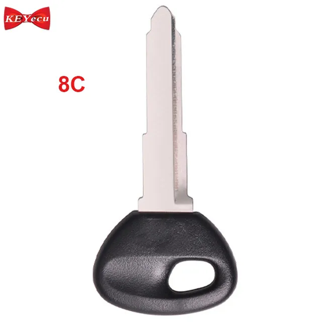 

KEYECU New Transponder Key for Mazda With ID8C Chip Uncut Blade