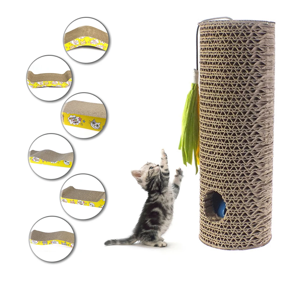 Scratching for Pets Scratch Corrugated Paper Board House for Cat