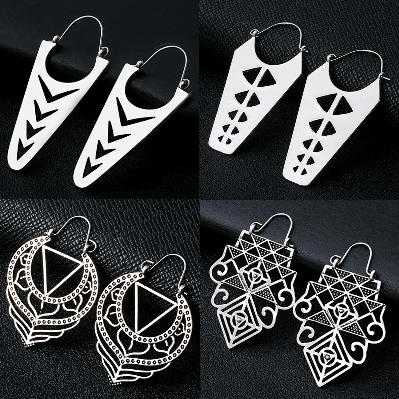 Fashion Bohemia Metal Statement Earrings For Women Boho Hanging Dangle Drop Earing Modern Jewelry | Украшения и аксессуары