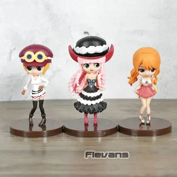 

Banpresto Q Posket Petic Vol.2 One Piece Nami Perona Koala PVC Figures Toys 3pcs/set