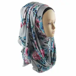 Принт мгновенный шаль Хиджабы Джерси Amira без шнуровки хиджаб плотная вискоза шарф шали, можно выбрать цвета, бесплатная доставка phpi001
