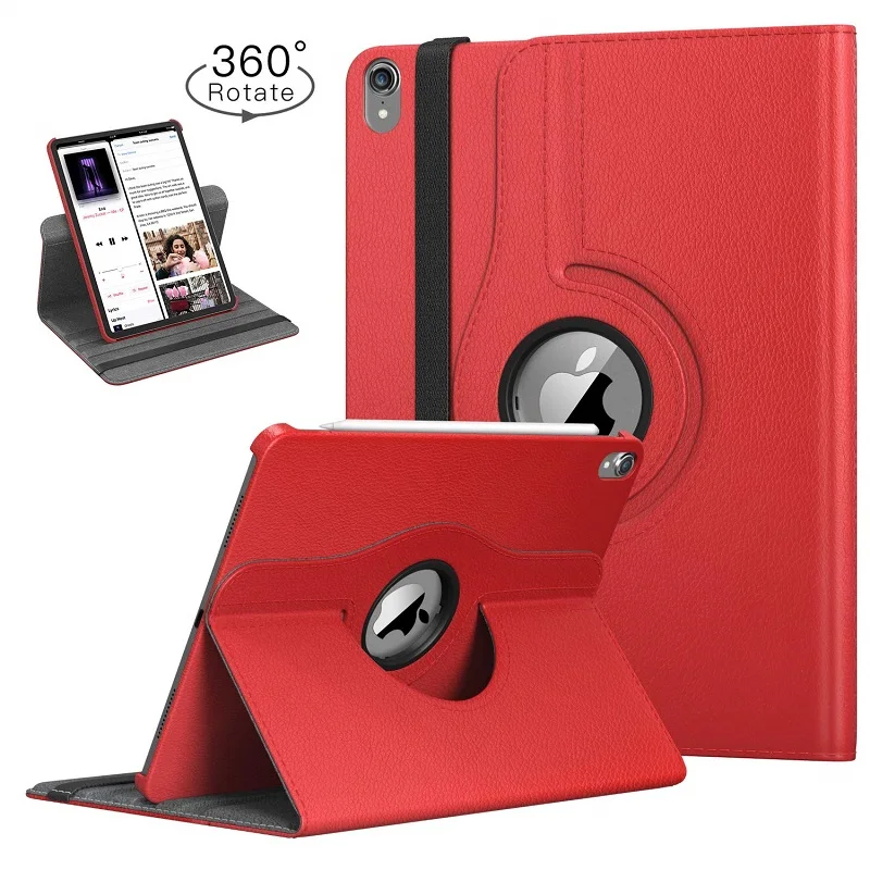 

Tablet Funda For Apple Ipad Pro 11 2018 Case Cover For Ipad pro 11 Inch 2018 360 Rotating Folio Flip Pu Leather Stand Cases Capa