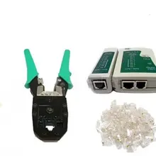 Dropship новая Сеть Кримпер Разъем 100 RJ45 CAT5 кабельный тестер