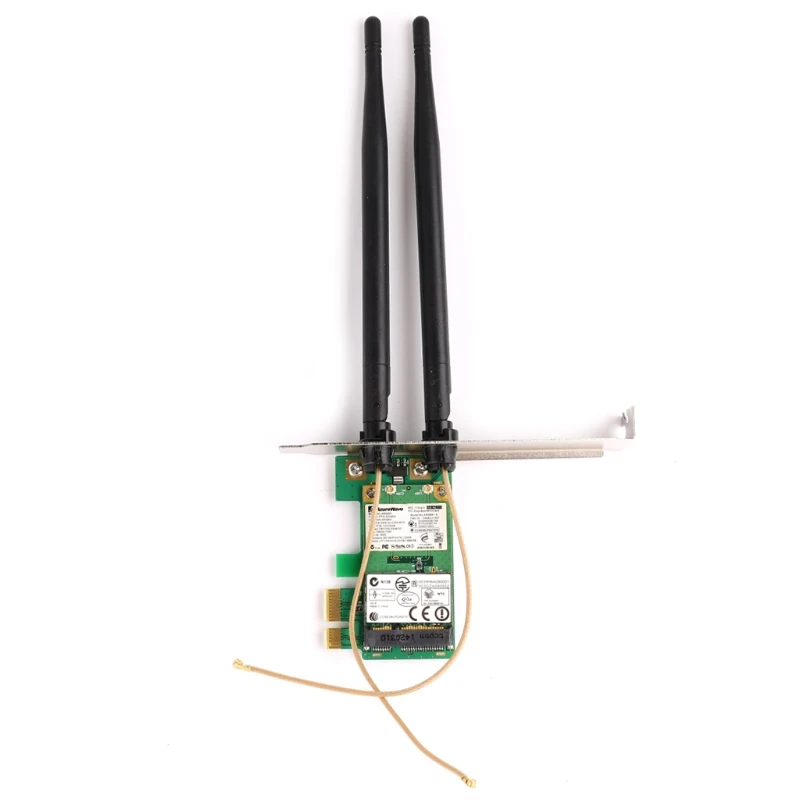 

AR9281 Desktop Wlan Wireless Wifi PCI-E Card Adapter PCI-1X 300M With Double Undetachable Antenna