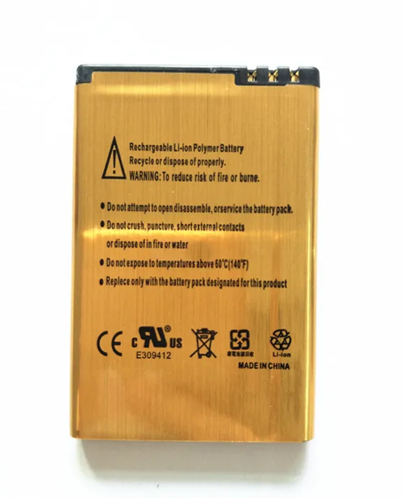 Новый золотой аккумулятор 3030 мАч для телефона Nokia E61i E63 E90 E95 E71 6650 6760 N97 N810 E72 E73 E55 E52