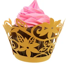 100 шт. бумажная коробка с узором торт форма для порционного кекса выпечки кексов коробка чашки чехол поднос для вечеринок торт формочка, Инструменты для декорирования тортов подставка 8ZSH155