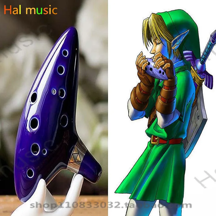 12 Hole Ocarina Ceramic Alto C Legend of Zelda Flutein Flute from