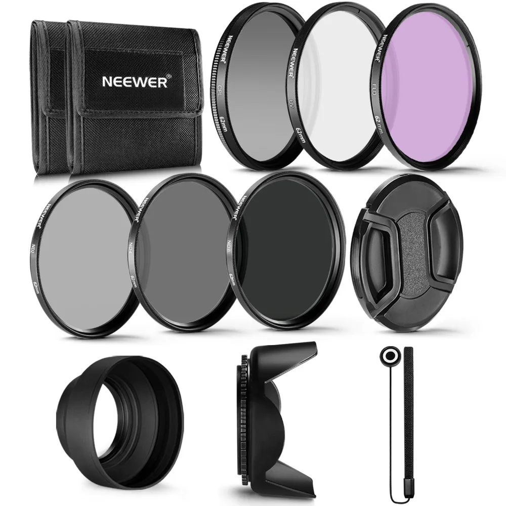

Neewer Professional UV CPL FLD Lens Filter+ND Neutral Density Filter(ND2/ND4/ND8) for Sony Nikon Canon Pentax Cameras