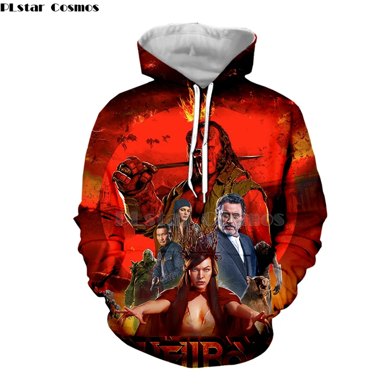 

Winter Men Women 3D Print Movie Hellboy Hoodie Harajuku Unisex Long Sleeve autumn Sweatshirt Casual Pullover jacket zip coat