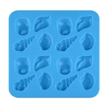 Многофункциональный креативный силиконовая форма для льда «Подводный мир ракушка блоки силиконовая резиновая форма Шоколадные печенья AprO3