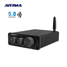 AIYIMA Mini Amplificador TPA3116 Bluetooth 5,0 potencia inicio Amplificador AUX HiFi sonido estéreo Amplificador 50WX2 DIY Audio altavoz Amplificador