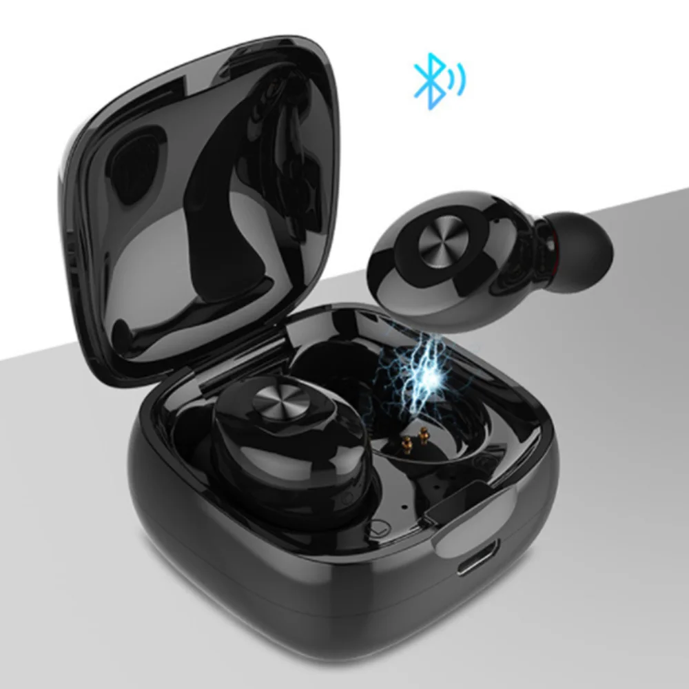 

Wireless Bluetooth Stereo Sports XG12 Bluetooth 5.0 Headset TWS Stereo Headphones IPX5 Earbuds with Mic for Phone
