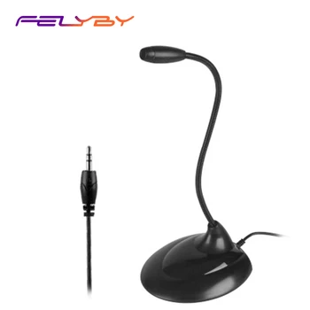 

FELYBY Mini Studio Speech Microphone Dynamic Omnidirectional Mic For Computer PC Desktop Notebook 3.5mm Plug Microfone