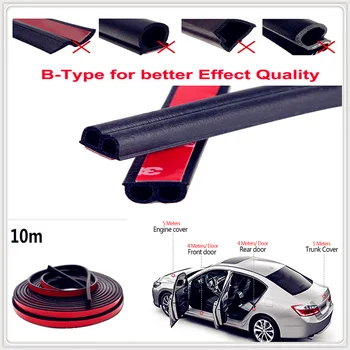 

CAR 10m Door Seal Strip Rubber sealing Strips for Infiniti QX50 Q QX80 Q50 Prototype QX30 Q60 Q70 Synaptiq Q80 IPL FX