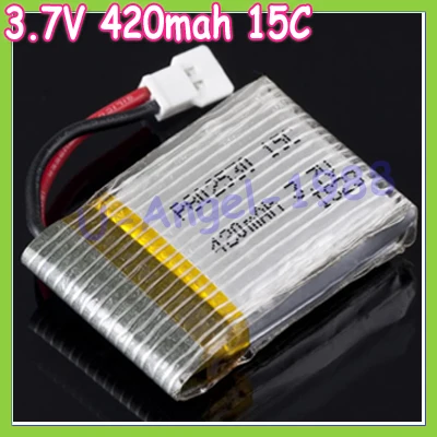 5pcs lot 1S 3 7V 420mAh 15C Lipo Battery RC For Walkera rc helicopter free shipping