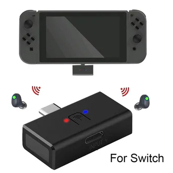 

For Switch Headphones Audio Receiver USB Type C Wireless Bluetooth Adapter for NS Switch PS4 3.5mm Jack to Bluetooth Adapter