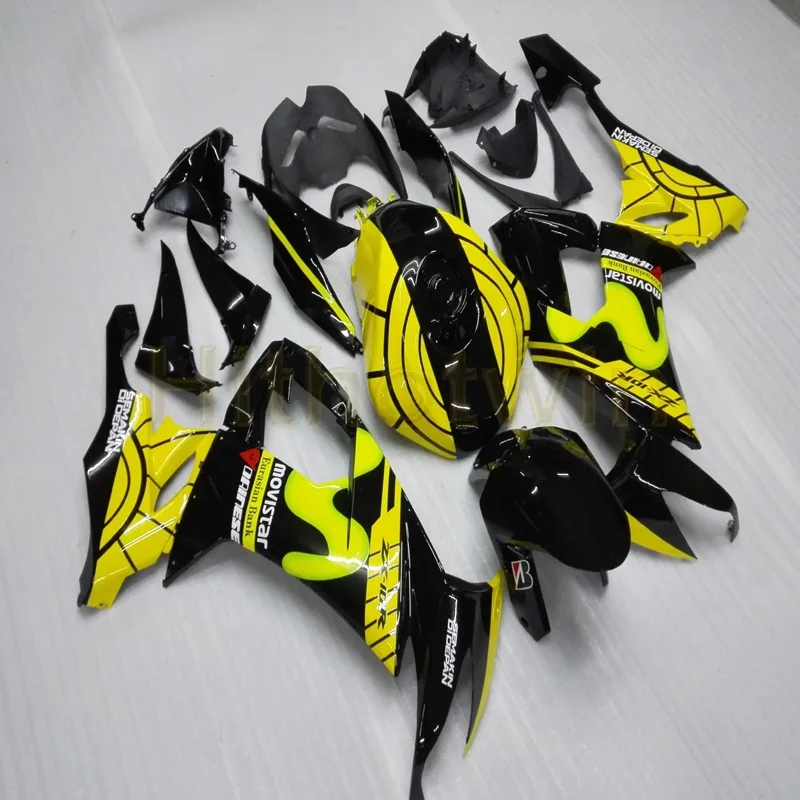 

Free screws+custom yellow black motorcycle fairings for KAWASAKI ZX10R 2008 2009 2010 ZX-10R 08-10 body kit M2