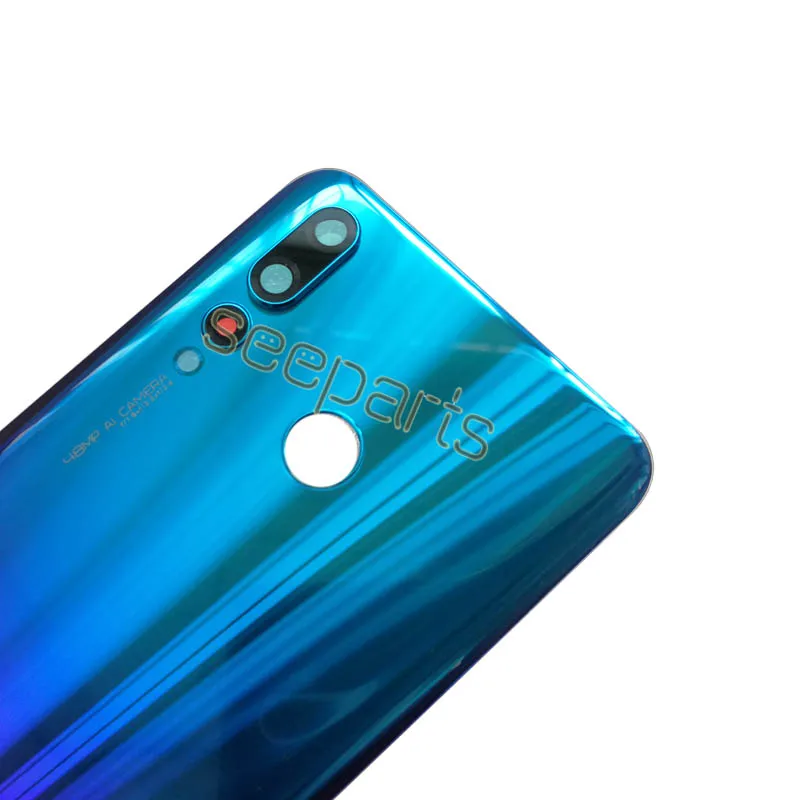 Полная новинка, huawei Nova 4, задняя крышка, стекло, задняя крышка, крышка батареи, корпус, чехол, запасные части+ объектив, huawei Nova 4, крышка батареи