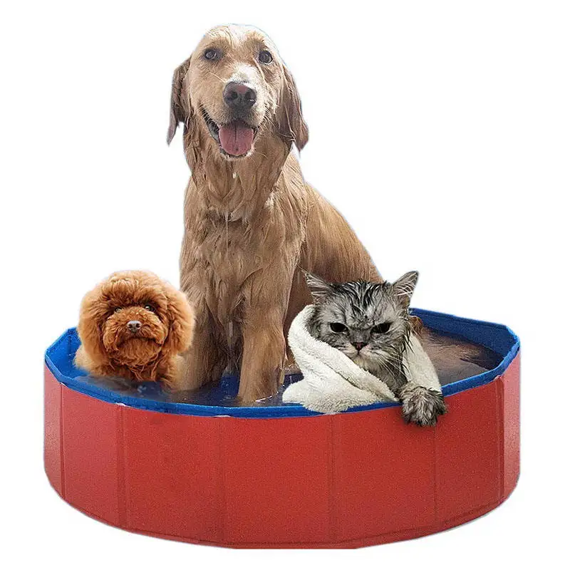 ortilerri pieghevole pet piscina pvc da bagno idromassaggio vasca da bagno per gli animali domestici cani