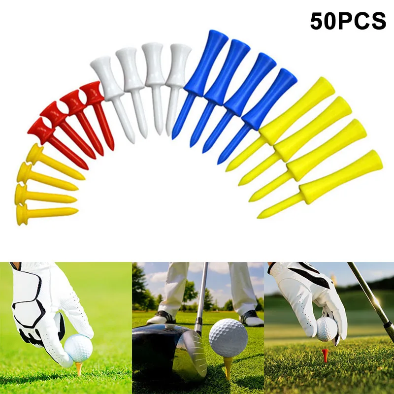 

50PCS Plastic Golf Tees Durable Golf Nail Limit Pin for Outdoor YS-BUY
