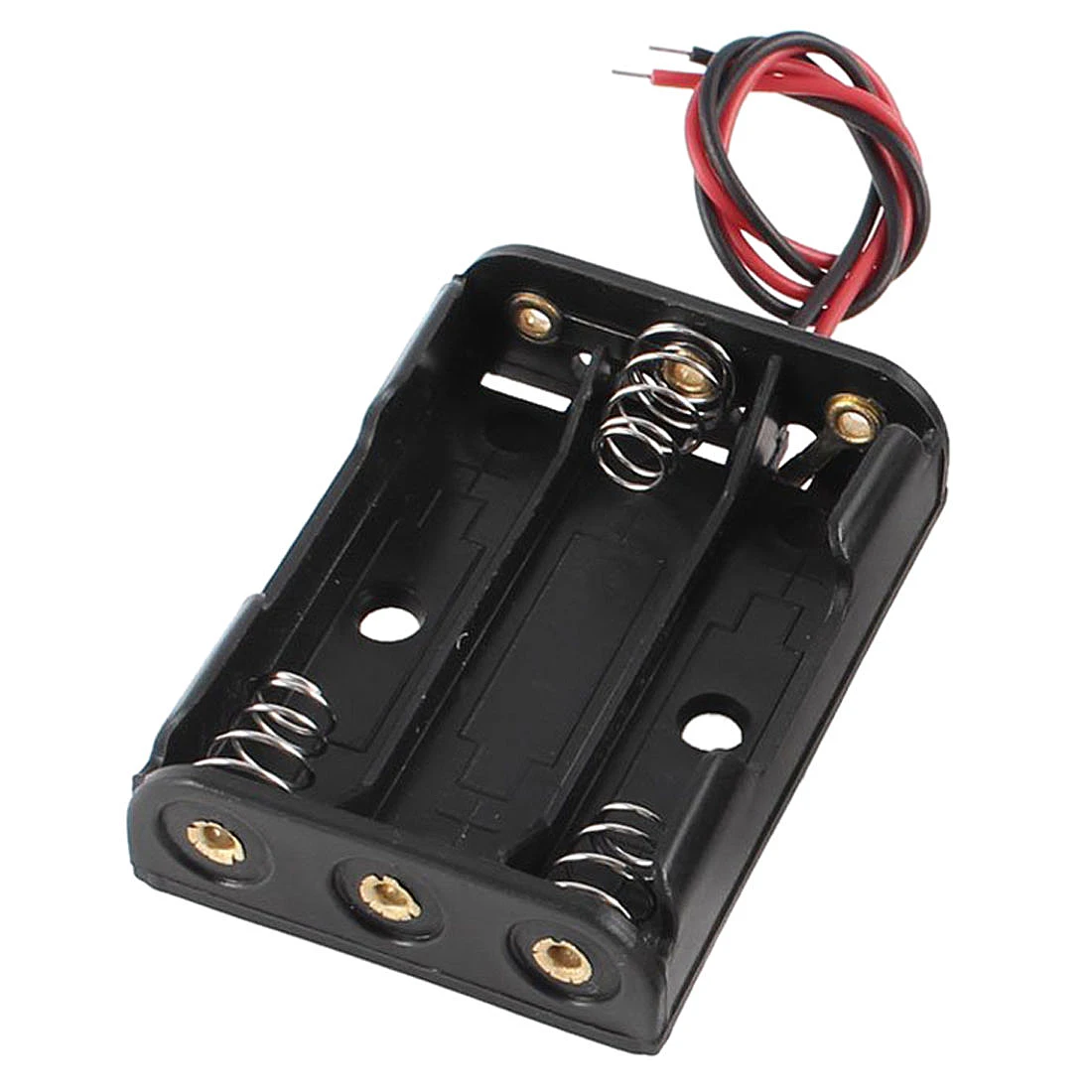 

1 Piece 3 Slots AAA Wired Power Battery Storage Case Box Holder Leads 4.5v Rechargeable Battery Case