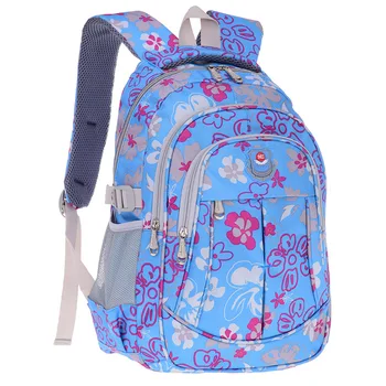 

High Quality School Bags For Teenagers Girls Backpack Flower Printing travel bag Children School Backpacks Primary Kids rugzak