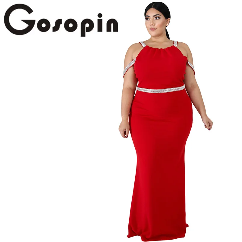 

Gosopin Plus Size Summer Party Dress Women Robes 5xl Backless Maxi Dress Sexy Sleeveless Bodycon Dress Vestidos Coreana LC611089