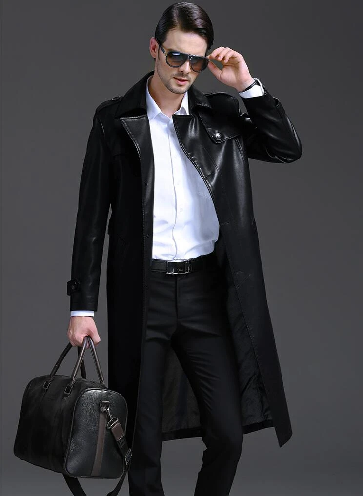 Black suit trench coat Clearance