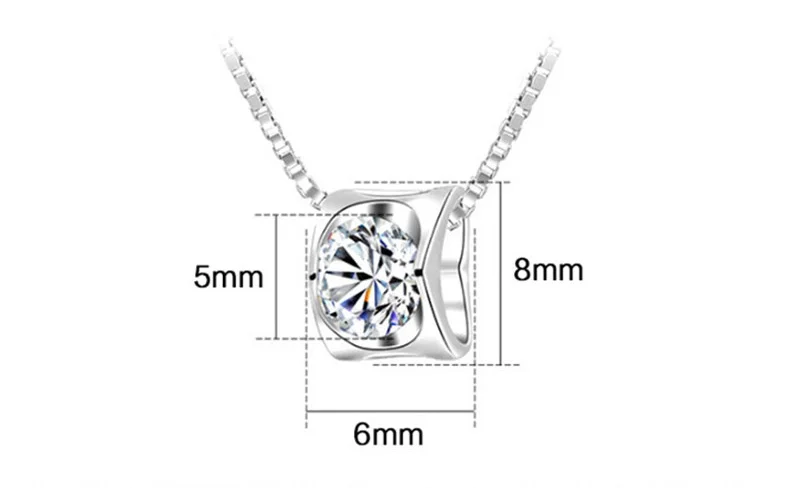 Korean Fashion Hollow Heart-Shaped Necklace With Shining Zircon Silver Color Pendant Necklace For Girl Women Wedding Jewelry N19  (2)