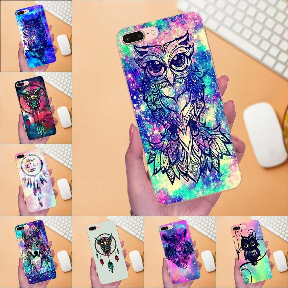Модный Ловец снов кот волок сова Тоторо для Sony Xperia Z Z1 Z2 Z3 Z4 Z5 compact Mini M2 M4 M5 T3 E3 E5 XA XA1 XZ